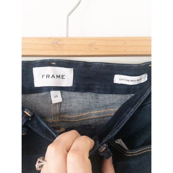 Frame Jeans Le Crop Mini Boot In Shade TEMPLE Size 25 - Picture 4 of 5